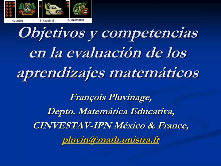 objetivos y competencias en la evaluaci n de los aprendizajes matem ticos