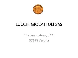 lucchi giocattoli sas