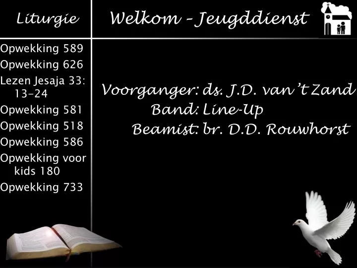 welkom jeugddienst