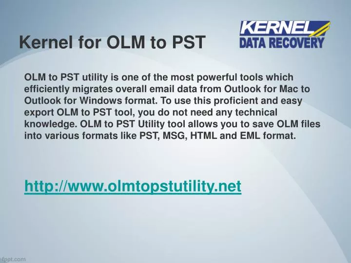 kernel for olm to pst
