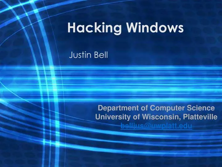 hacking windows