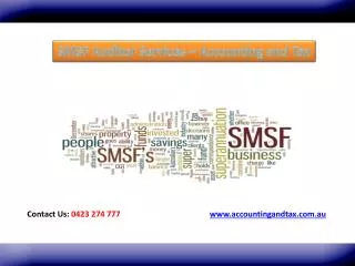 SMSF Auditor Services - Accounting and Tax