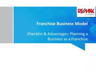 Checklist and advantages of Franchise Business Model