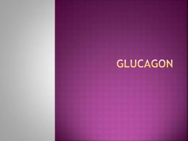 glucagon