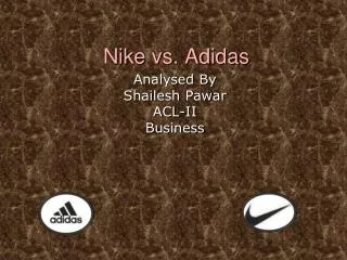 Nike vs. Adidas