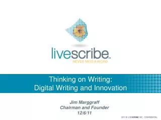 Thinking on Writing: Digital Writing and Innovation