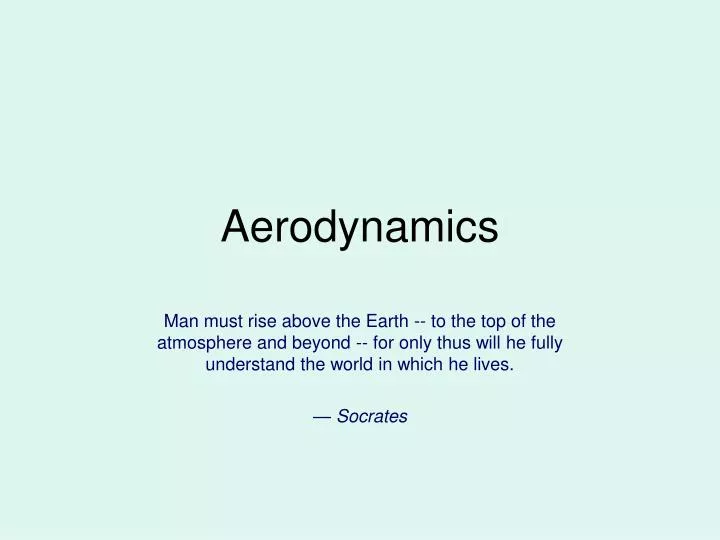 aerodynamics