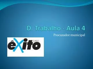 d trabalho aula 4