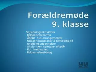 for ldrem de 9 klasse
