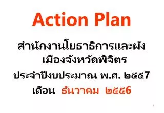 action plan