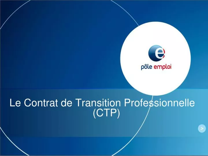 le contrat de transition professionnelle ctp