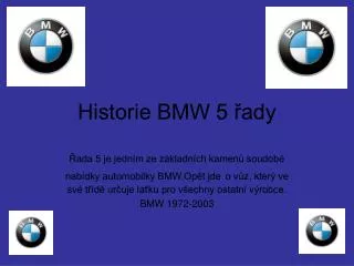 historie bmw 5 ady