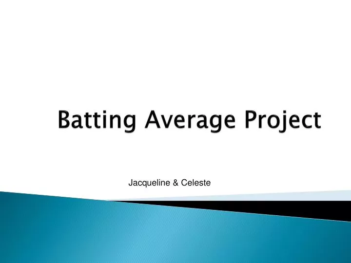 batting average project