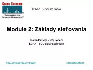 module 2 z klady sie ovania