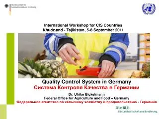 International Workshop for CIS Countries Khudz h and - Tajikistan, 5-8 September 2011