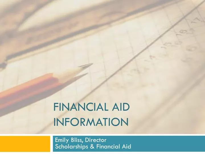 financial aid information