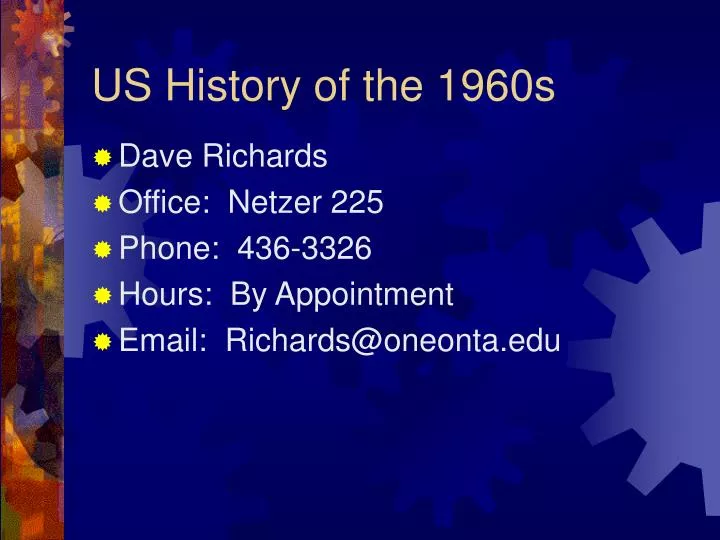us history of the 1960s