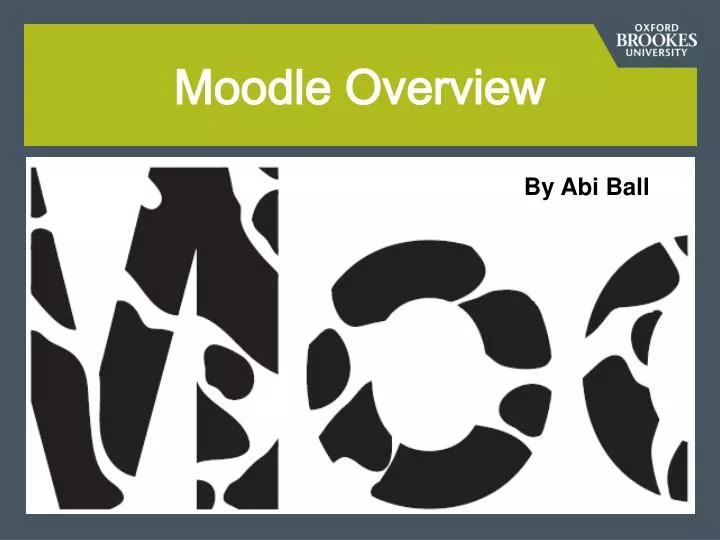 moodle overview