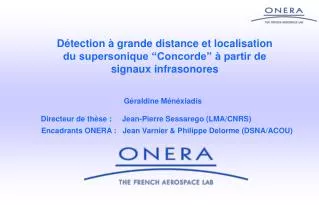 d tection grande distance et localisation du supersonique concorde partir de signaux infrasonores