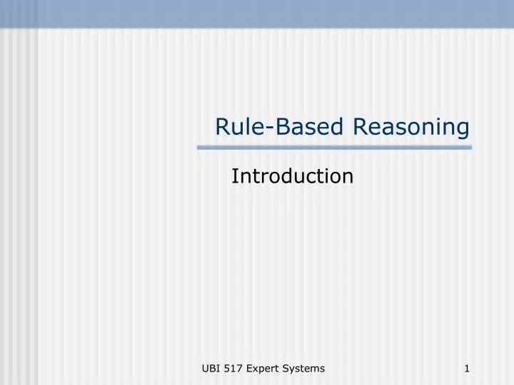 rule based reasoning