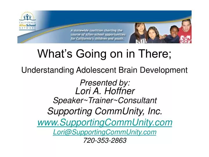 what s going on in there understanding adolescent brain development