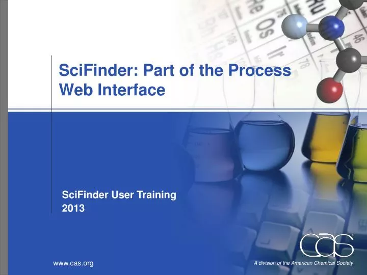 s ci f inder part of the process web interface