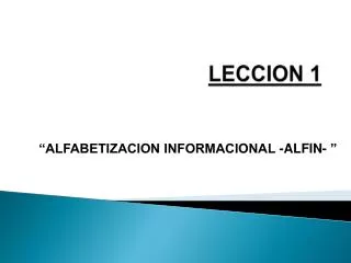 leccion 1