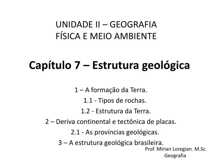 cap tulo 7 estrutura geol gica