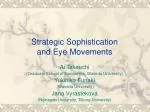 Strategic Sophistication and Eye Movements - slide 1
