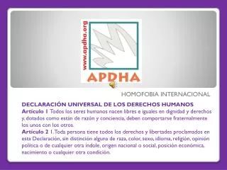 homofobia internacional