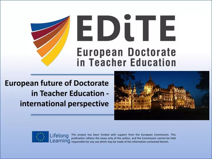 european future of doctorate in teacher education international perspective