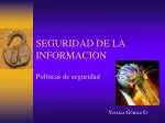 SEGURIDAD DE LA INFORMACION - slide 1