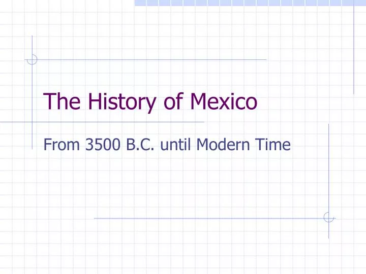 the history of mexico