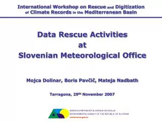 International Workshop on Rescue and Digitization