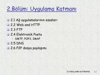 2 b l m uygulama katman