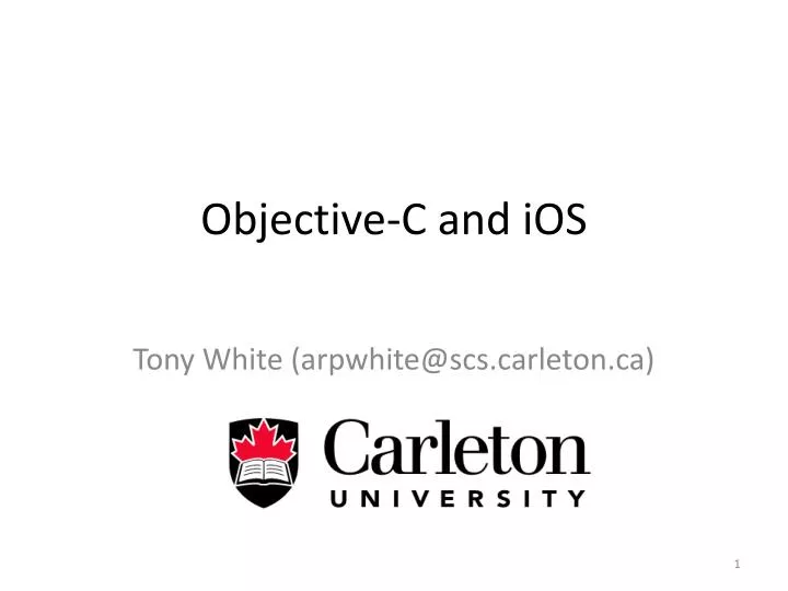 objective c and ios