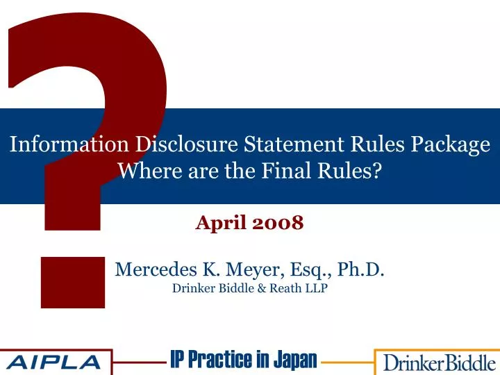 information disclosure statement rules package where are the final rules