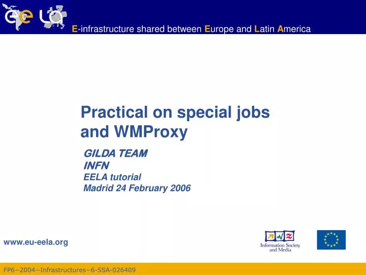 practical on special jobs and wmproxy
