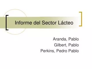 informe del sector l cteo