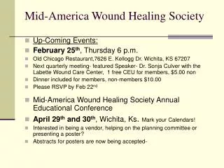 Mid-America Wound Healing Society
