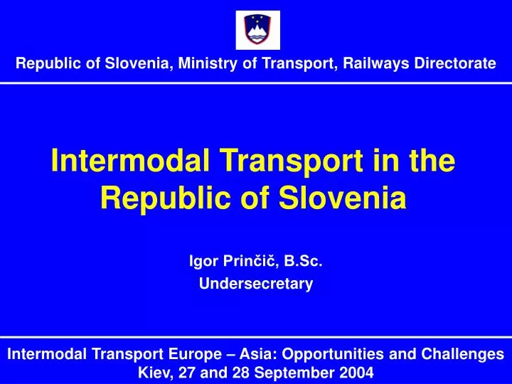 intermodal transport in the republic of slovenia