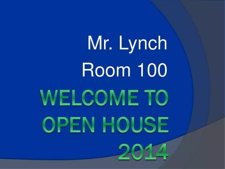 mr lynch room 100