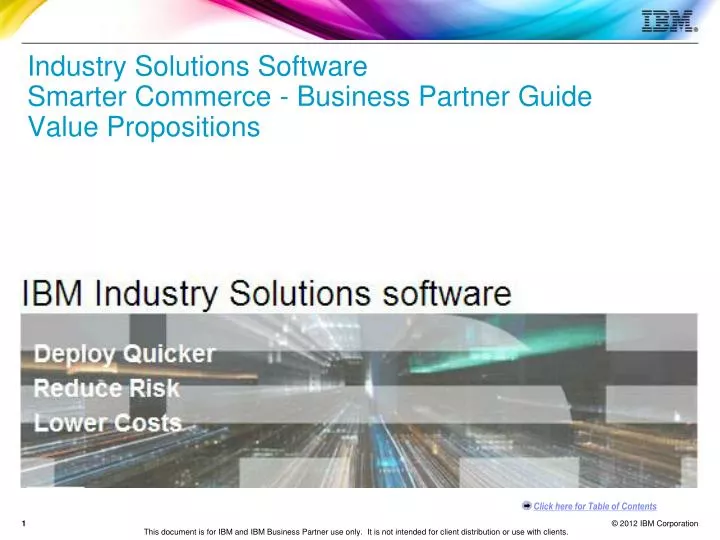 industry solutions software smarter commerce business partner guide value propositions