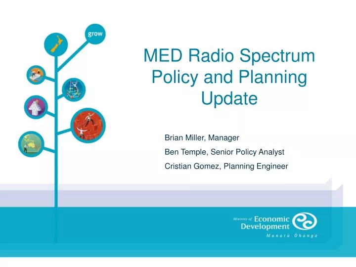 med radio spectrum policy and planning update