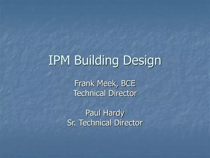 ipm building design