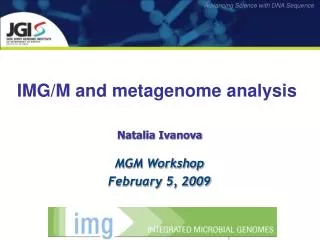 IMG/M and metagenome analysis