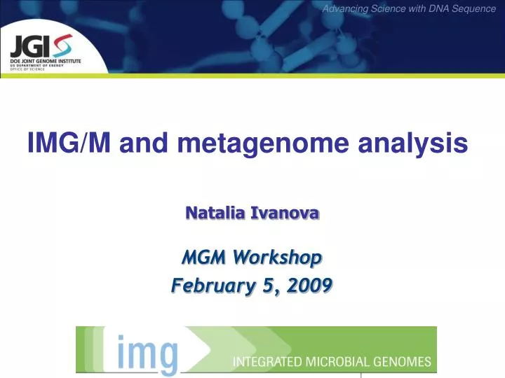 img m and metagenome analysis