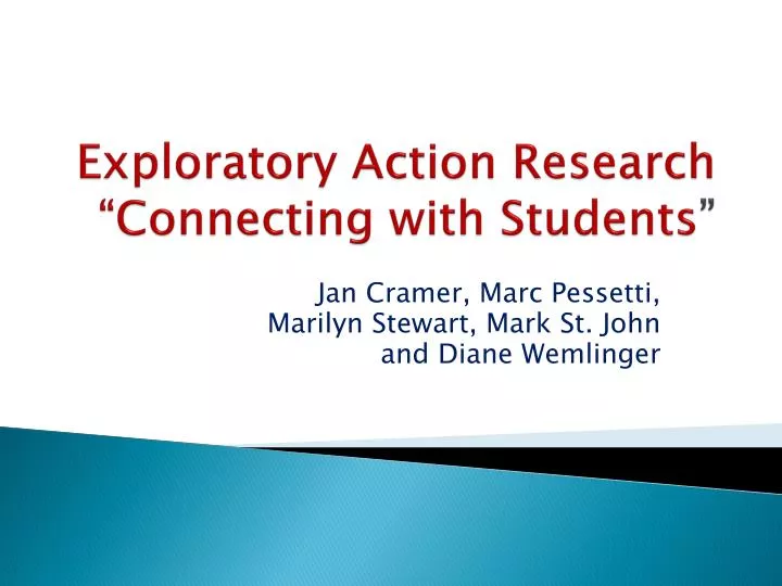 exploratory action research connecting with students
