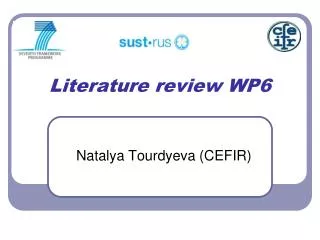 Literature review WP6