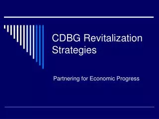 CDBG Revitalization Strategies